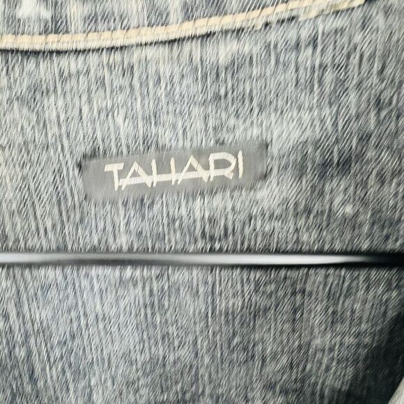 Tahari Stitch Detail Denim Jacket Women’s Size Large - Picture 3 of 5